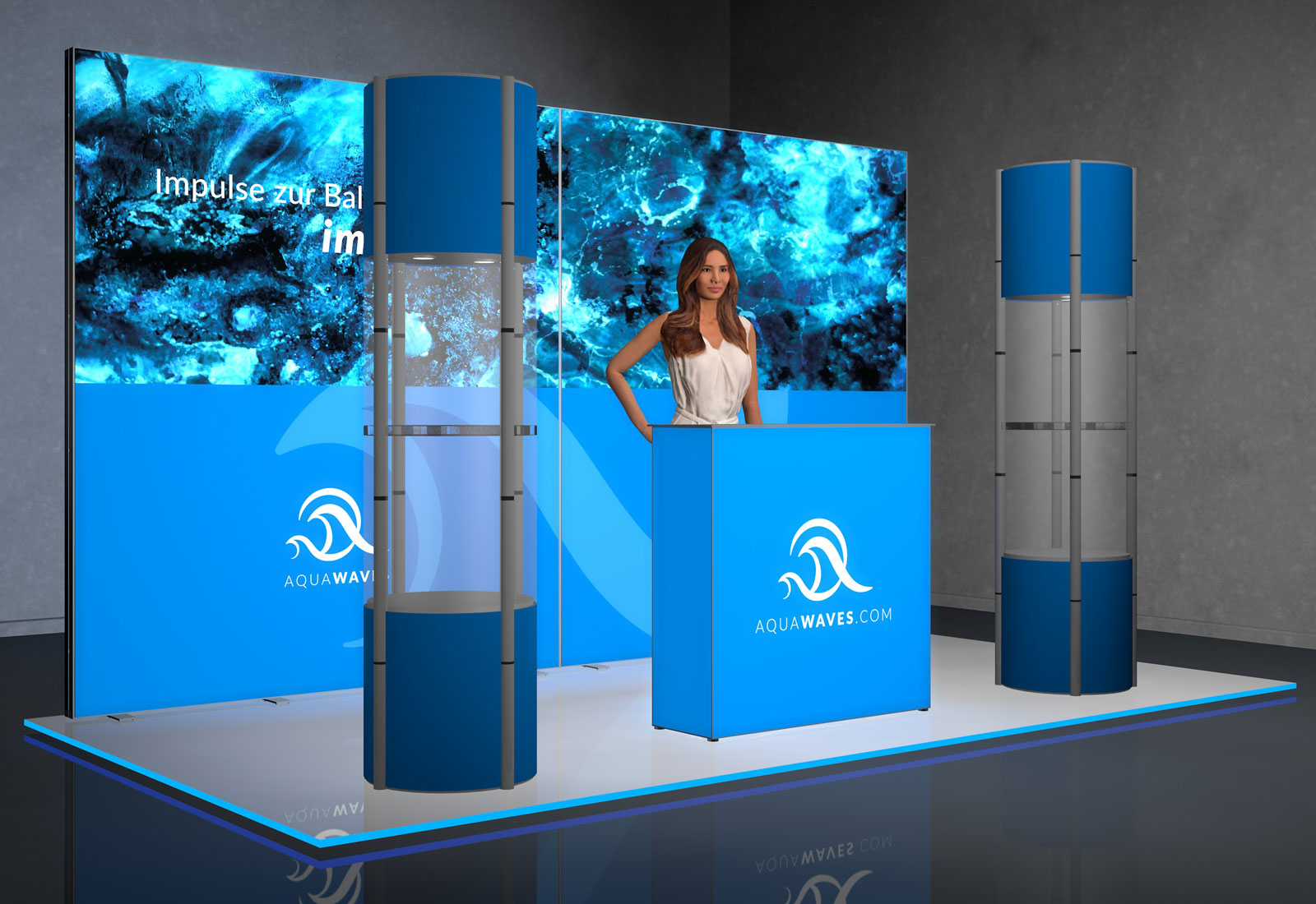 Messe-Set LED 8 für 4x2 m Standfläche