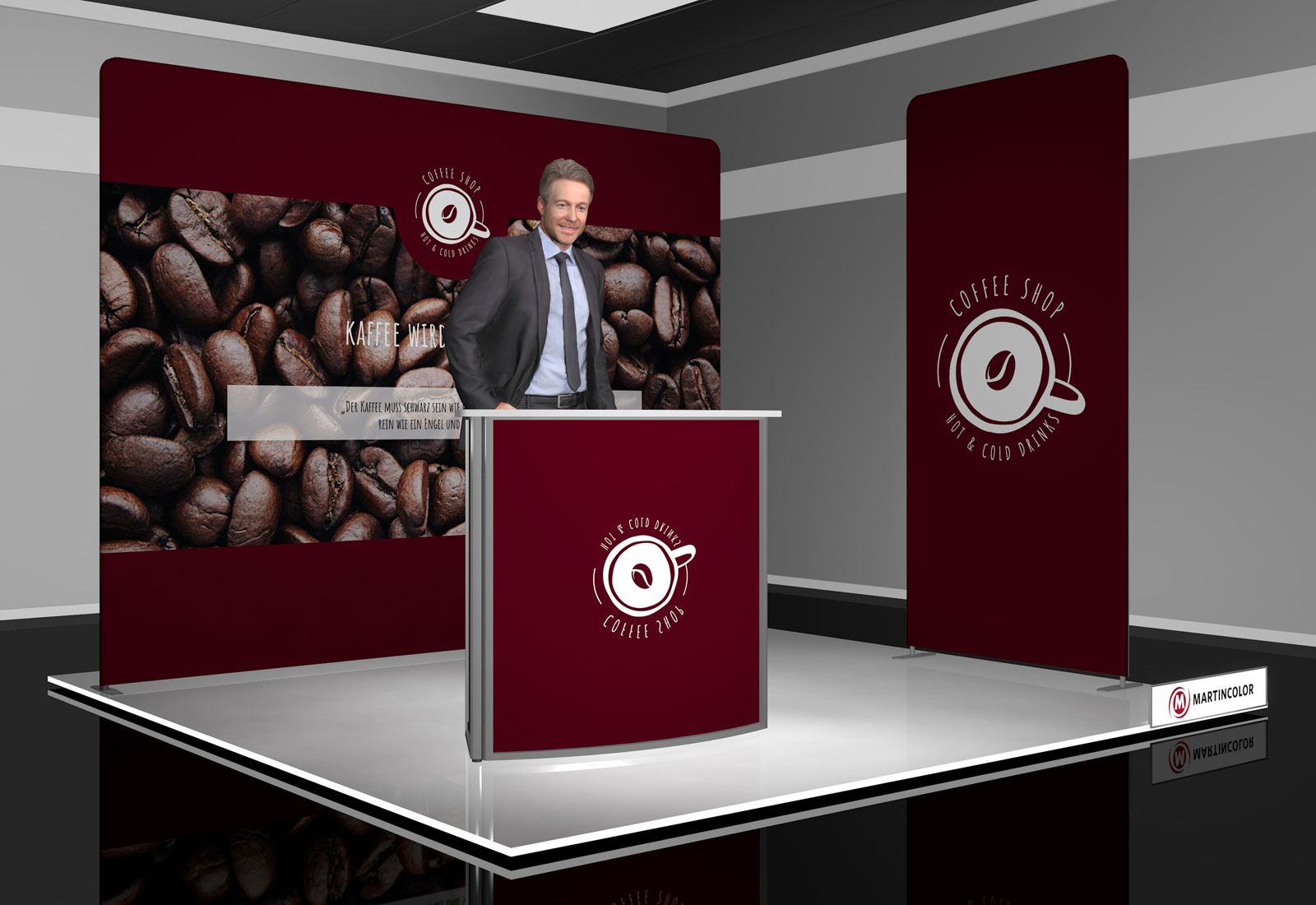 Messe-Set Budget 6 für 3x3 m Standfläche